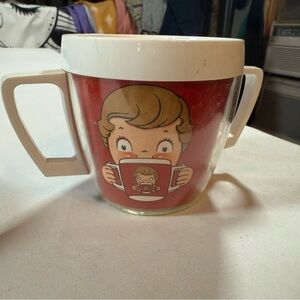 Vintage Campbells SoupRed and White Cup